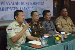 BNNK CIANJUR OPTIMALKAN TIM ASESMEN TERPADU SEBAGAI WUJUD SINERGITAS PENANGANAN KASUS NARKOTIKA DI KABUPATEN CIANJUR