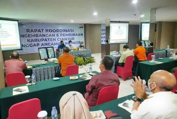 BNNK CIANJUR BERSAMA SELURUH OPD KABUPATEN CIANJUR MENGGELAR RAPAT KOORDINASI PEMBAHASAN RENCANA AKSI DAERAH DALAM UPAYA P4GN