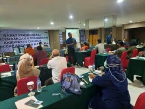 BNNK CIANJUR BERSAMA SELURUH OPD KABUPATEN CIANJUR MENGGELAR RAPAT KOORDINASI PEMBAHASAN RENCANA AKSI DAERAH DALAM UPAYA P4GN