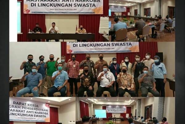 BNNK Cianjur Melaksanakan Kegiatan Rapat Kerja Pemberdayaan Masyarakat Anti Narkoba di Lingkungan Swasta Kabupaten Cianjur.