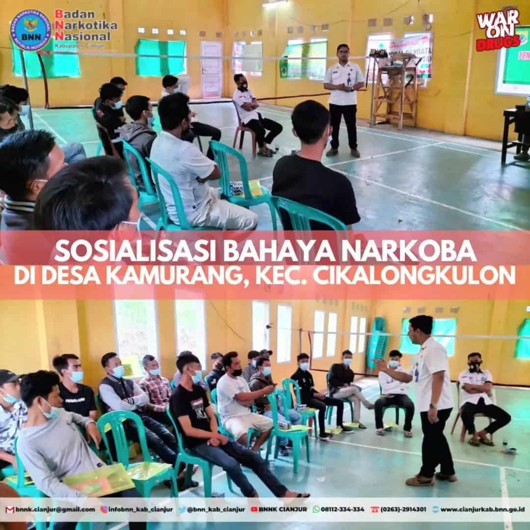 SOSIALISASI BAHAYA NARKOBA DI DESA KAMURANG, KEC. CIKALONGKULON SOSIALISASI BAHAYA NARKOBA DI DESA KAMURANG, KEC. CIKALONGKULON