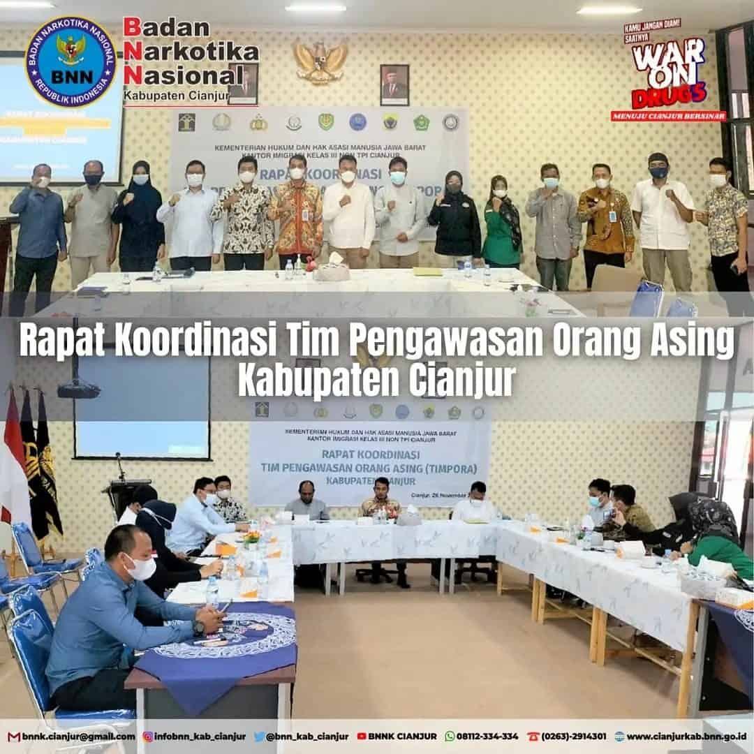 RAPAT KOORDINASI TIM PENGAWASAN ORANG ASING KABUPATEN CIANJUR RAPAT KOORDINASI TIM PENGAWASAN ORANG ASING KABUPATEN CIANJUR