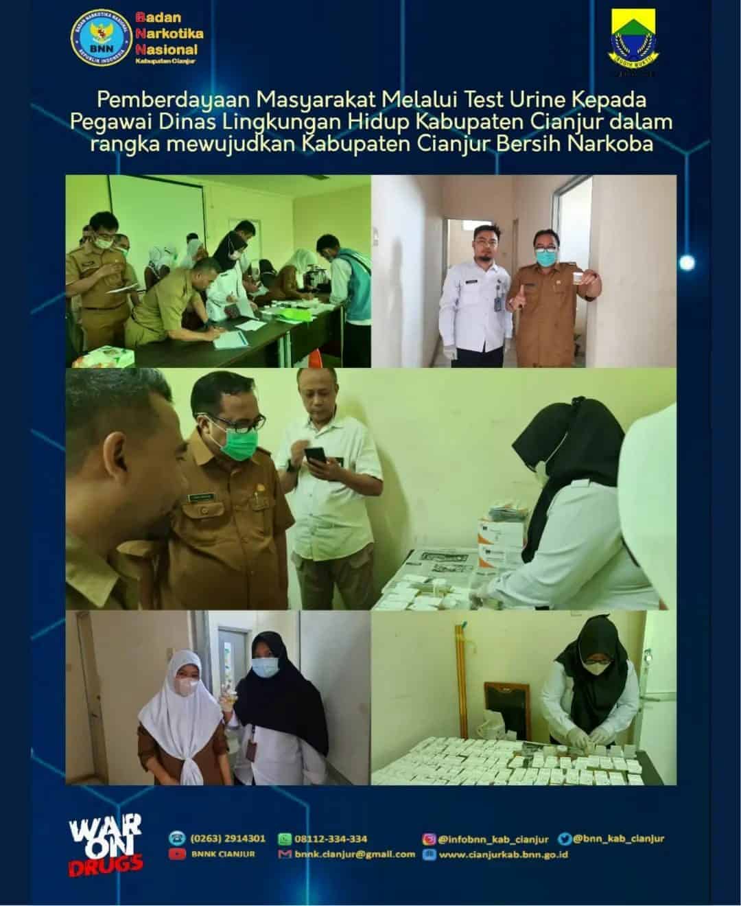 BNNK CIANJUR MELAKSANAKAN TEST URINE TERHADAP PEGAWAI DINAS LINGKUNGAN HIDUP KABUPATEN CIANJUR BNNK CIANJUR MELAKSANAKAN TEST URINE TERHADAP PEGAWAI DINAS LINGKUNGAN HIDUP KABUPATEN CIANJUR