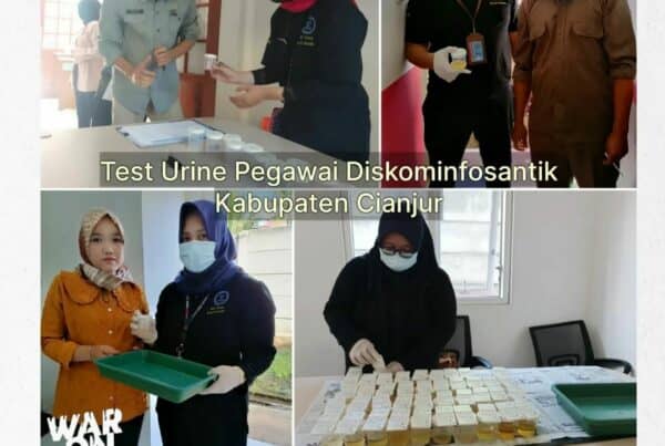 BNNK CIANJUR MELAKSANAKAN KEGIATAN TEST URINE TERHADAP PEGAWAI DINAS KOMUNIKASI, INFORMATIKA, PERSANDIAN DAN STATISTIK KABUPATEN CIANJUR