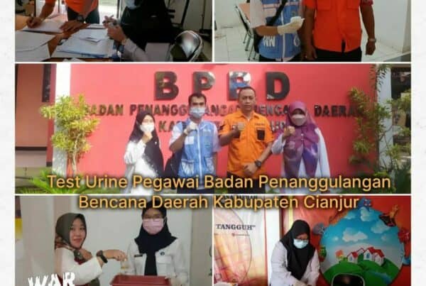 BNNK CIANJUR MELAKSANAKAN TEST URINE TERHADAP PEGAWAI BPBD KABUPATEN CIANJUR