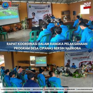 RAPAT KOORDINASI PELAKSANAAN PROGRAM DESA CIPANASA BERSIH NARKOBA