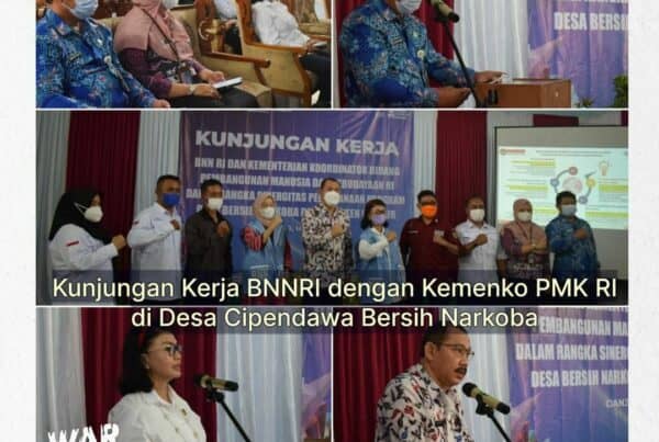BNN RI BERSAMA KEMENKO PMK RI MELAKSANAKAN KUNJUNGAN KERJA KE DESA CIPENDAWA BERSIH NARKOBA BNN RI BERSAMA KEMENKO PMK RI MELAKSANAKAN KUNJUNGAN KERJA KE DESA CIPENDAWA BERSIH NARKOBA