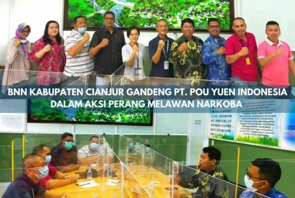BNN KABUPATEN CIANJUR GANDENG PT. POU YUEN INDONESIA DALAM AKSI PERANG MELAWAN NARKOBA.