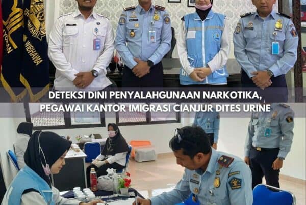 DETEKSI DINI PENYALAHGUNAAN NARKOTIKA, PEGAWAI KANTOR IMIGRASI CIANJUR DI TEST URINE