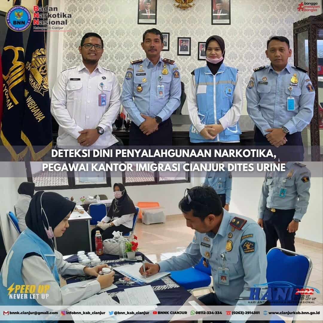 DETEKSI DINI PENYALAHGUNAAN NARKOTIKA, PEGAWAI KANTOR IMIGRASI CIANJUR DI TEST URINE DETEKSI DINI PENYALAHGUNAAN NARKOTIKA, PEGAWAI KANTOR IMIGRASI CIANJUR DI TEST URINE