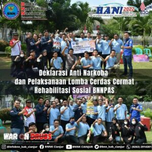 DEKLARASI ANTI NARKOBA DAN PELAKSANAAN LOMBA CERDAS CERMAT REHABIILITASI SOSIAL BNNPAS