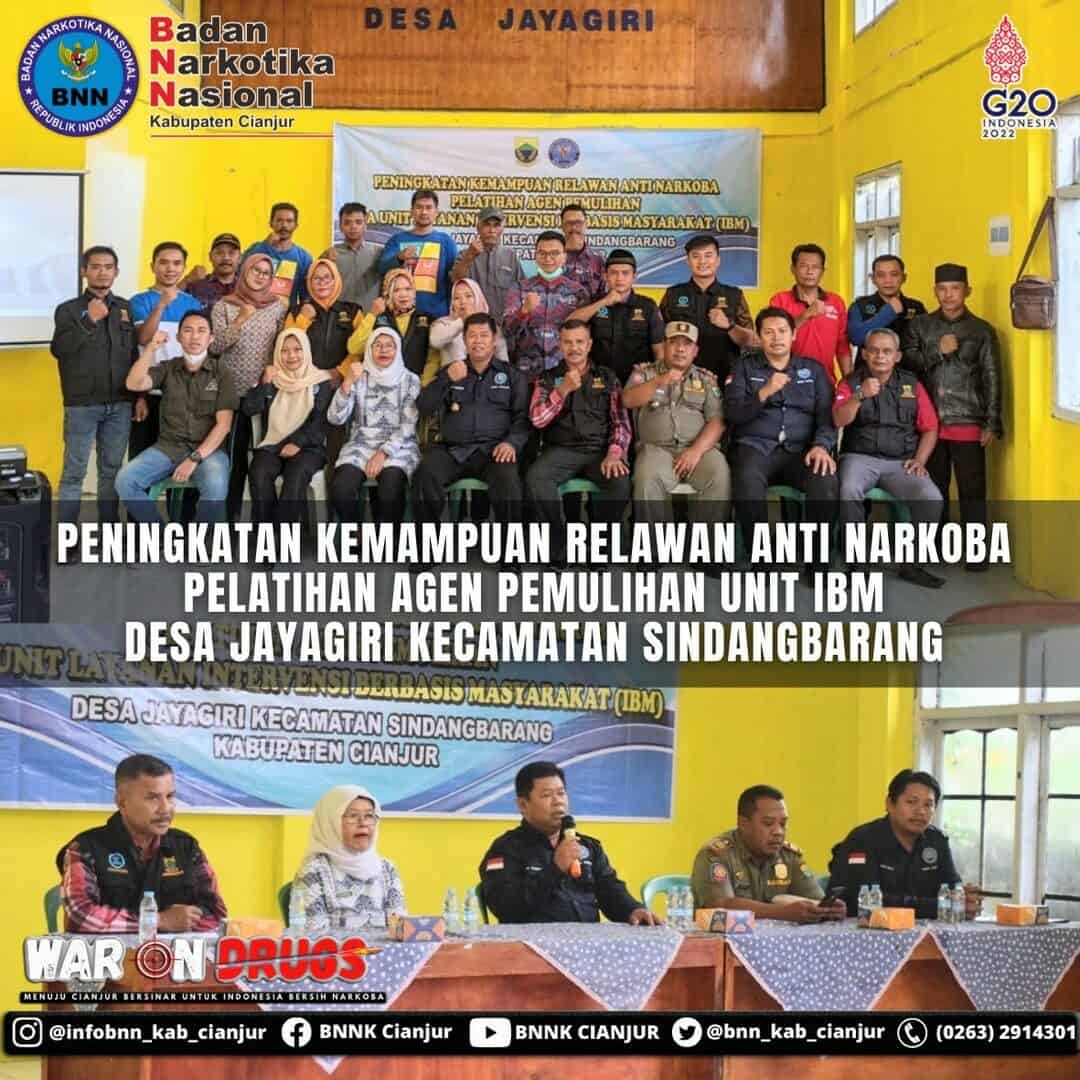 PENINGKATAN KEMAMPUAN AGEN PEMULIHAN PADA UNIT LAYANAN IBM DESA JAYAGIRI KECAMATAN SINDANGBARANG PENINGKATAN KEMAMPUAN AGEN PEMULIHAN PADA UNIT LAYANAN IBM DESA JAYAGIRI KECAMATAN SINDANGBARANG
