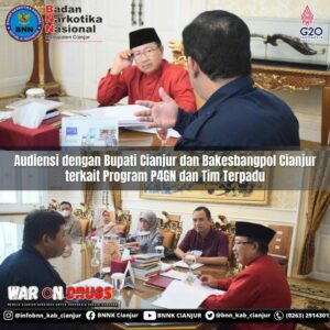 KEGIATAN AUDIENSI DENGAN BUPATI CIANJUR