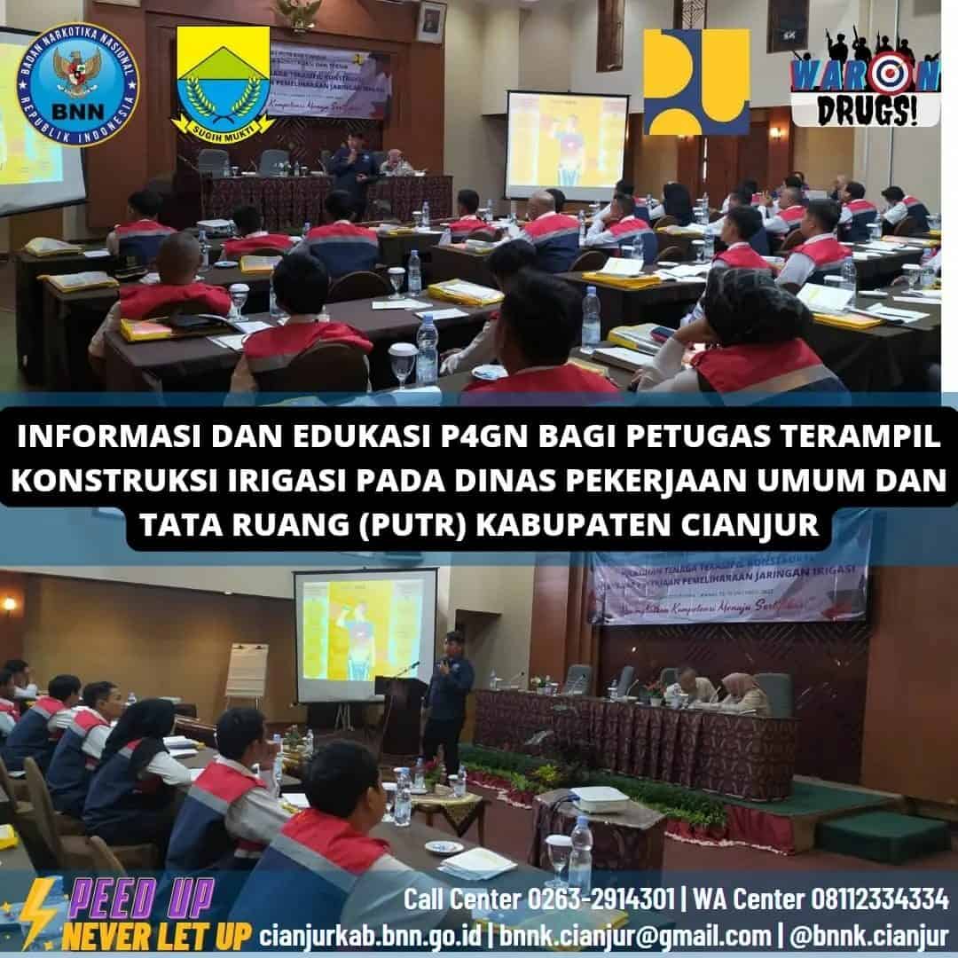 INFORMASI DAN EDUKASI P4GN KEPADA TENAGA TERAMPIL KONSTRUKSI PADA DINAS PEKERJAAN UMUM DAN TATA RUANG KABUPATEN CIANJUR INFORMASI DAN EDUKASI P4GN KEPADA TENAGA TERAMPIL KONSTRUKSI PADA DINAS PEKERJAAN UMUM DAN TATA RUANG KABUPATEN CIANJUR