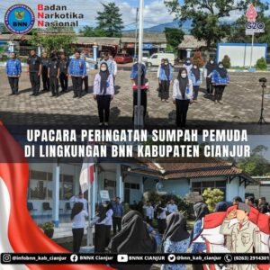UPACARA PERINGATAN SUMPAH PEMUDA DI LINGKUNGAN BNN KABUPATEN CIANJUR