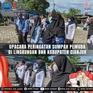 UPACARA PERINGATAN SUMPAH PEMUDA DI LINGKUNGAN BNN KABUPATEN CIANJUR