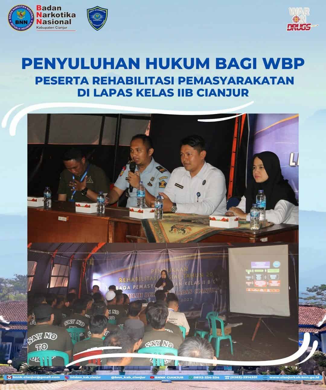 PENYULUHAN HUKUM BAGI WARGA BINAAN PEMASYARAKATAN DI LAPAS KELAS IIB CIANJUR PENYULUHAN HUKUM BAGI WARGA BINAAN PEMASYARAKATAN
