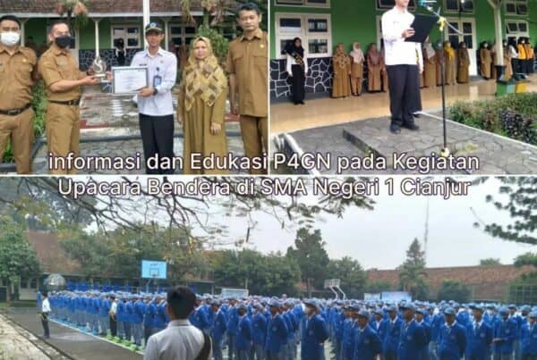 INFORMASI DAN EDUKASI PADA KEGIATAN UPACARA BENDERA DI SMAN 1 CIANJUR