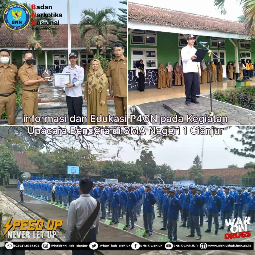 INFORMASI DAN EDUKASI PADA KEGIATAN UPACARA BENDERA DI SMAN 1 CIANJUR INFORMASI DAN EDUKASI PADA KEGIATAN UPACARA BENDERA DI SMAN 1 CIANJUR