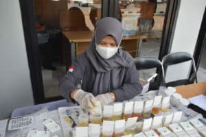 BNNK CIANJUR LAKUKAN TES URINE PEGAWAI ASN DISHUB CIANJUR DALAM RANGKA HARI PERHUBUNGAN NASIONAL