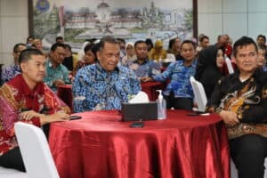 KEPALA BNNK CIANJUR MENGHADIRI ACARA PISAH SAMBUT JABATAN ADMINISTRATOR DAN BUKA PUASA BERSAMA PEGAWAI DI LINGKUNGAN BNNP JABAR